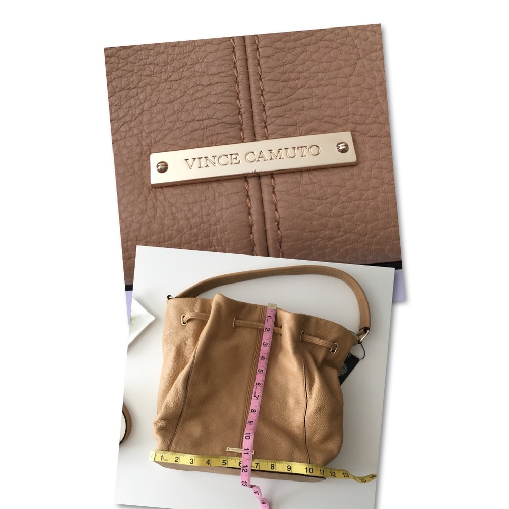 {Vince Camuto} Knox Drawstring Leather Hobo - Picture 8 of 8